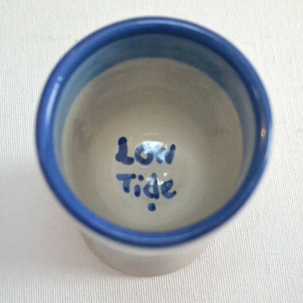 M.A. Hadley Egg Cup Whale On Outer Says Low Tide Inner Dining Serveware Decor - Picture 4 of 5